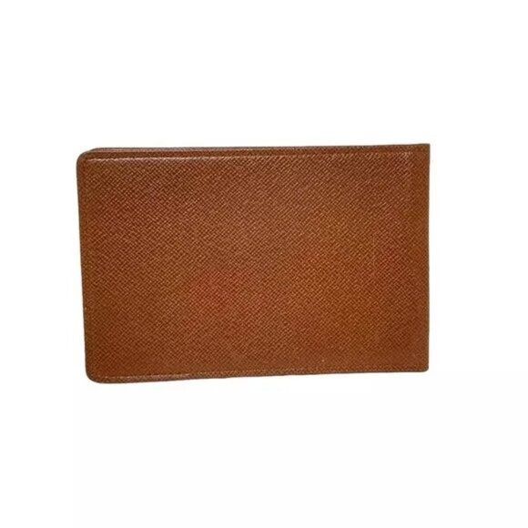 100% Authentic LOUIS VUITTON Brown Taiga Pass Holder 115-113024 - Picture 2 of 4